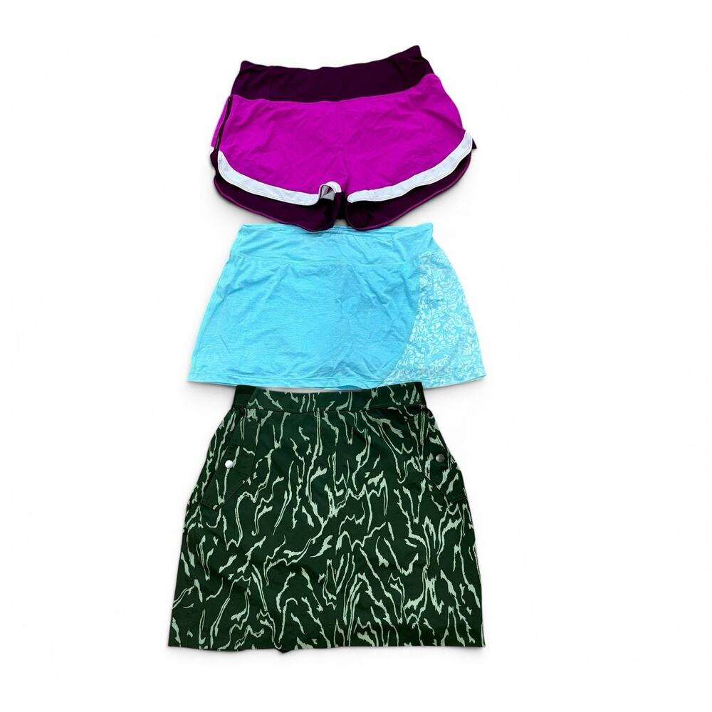 Set of 3 Athleta Women’s Size M Athletic Skorts Shorts Pickleball Tennis